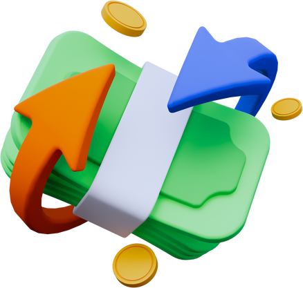 Cash Back 3D Icon