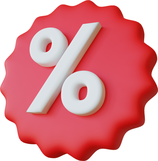3D Discount Badge